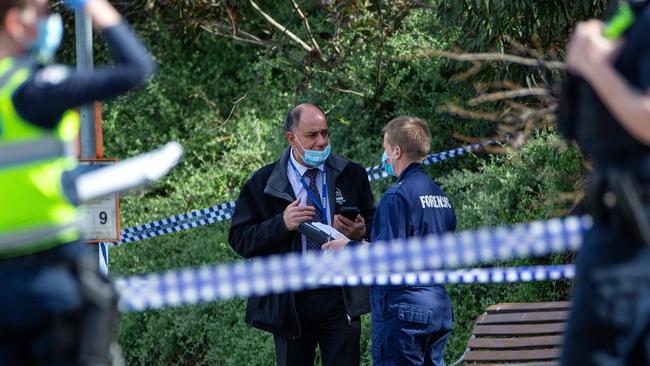 A young female jogger was attacked in a residential street in Melbourne's northwest in September last year. Picture: Mark Stewart