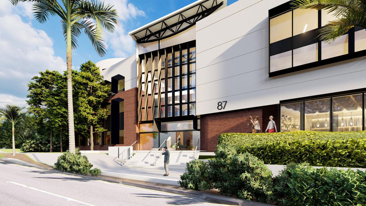 An artist's impression of the new look Golden Casket building at 87 Ipswich Road, Woolloongabba.