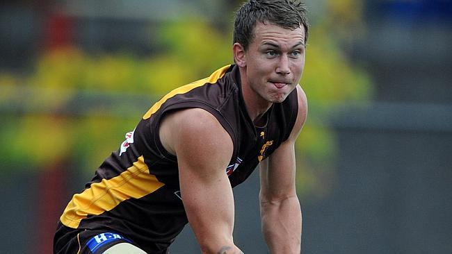 Mitch Thorpe could only manage two games at Hawthorn. Picture: Michael Dodge