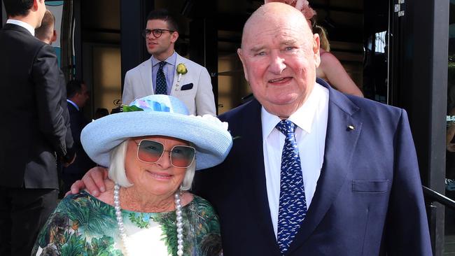 Lindsay Fox with his wife Paula will be joined by a boatload of mates for the birthday celebrations. Picture: Aaron Francis