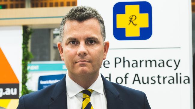 Pharmacy Guild of Australia president Trent Twomey revealed at a conference on September 1 that the Guild was seeking legal advice over half-price scripts. Picture: Allen Mechen