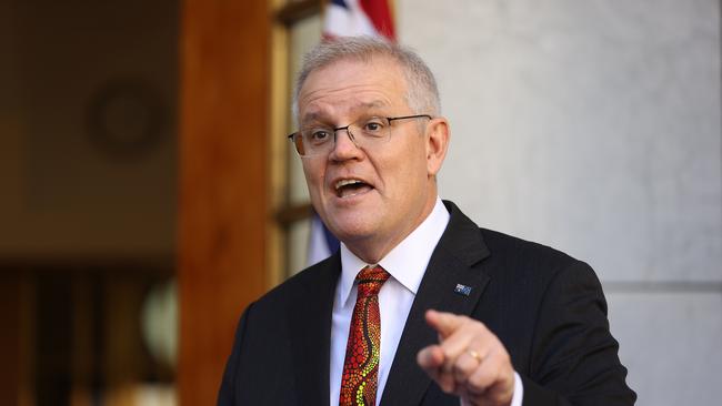 Scott Morrison in Canberra on Thursday. Picture: Gary Ramage
