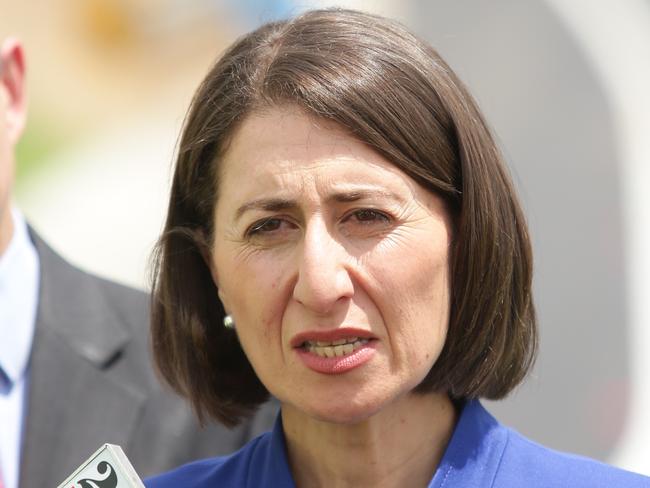 Ultimatum ... Premier Gladys Berejiklian addresses media at a WestConnex opening in Homebush today. Picture: Mark Evans