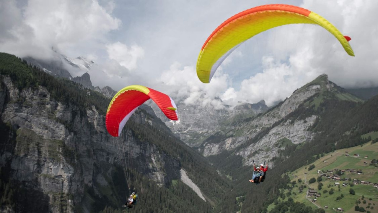 The area is popular with parachutists and paragliders. Pictur: flymanilla.com website.