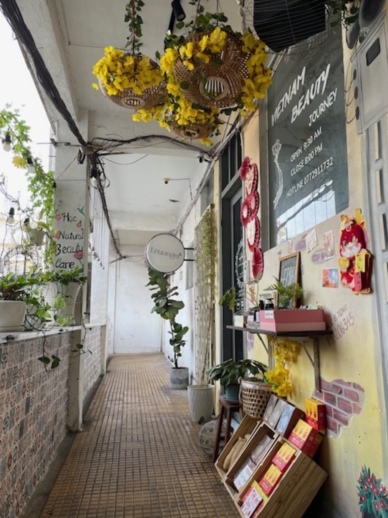 The hallways of the complex were decorated with stunning designs. Picture: News.com.au