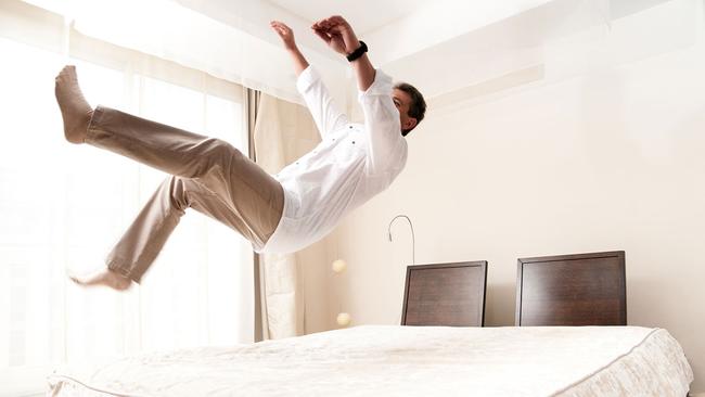 Adrian's new "zero gravity" mattress turned out to be quite difficult to sleep on. Pic via Getty Images.
