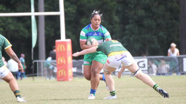 Losalio Sita Payne. Premier Women club rugby action between Wests and GPS at GPS on Saturday, May 11, 2024.
