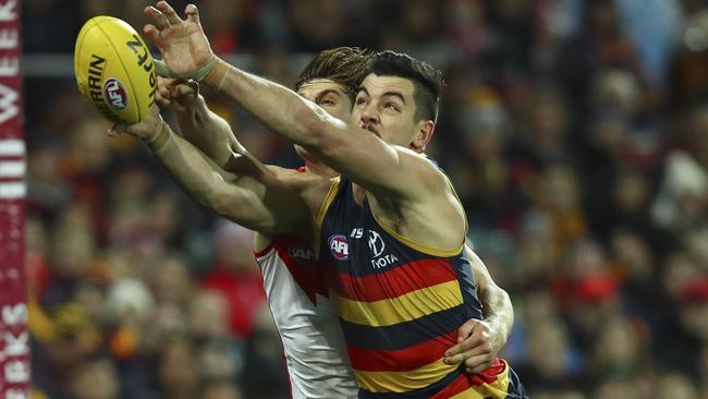 If Taylor Walker plays well, Adelaide generally win. Picture: Sarah Reed