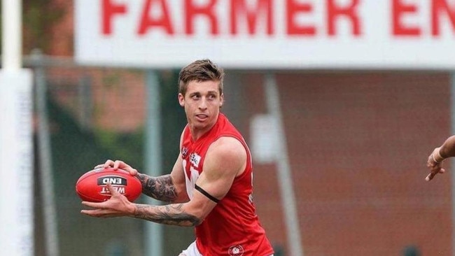 Davies in action for North Adelaide. Picture: SANFL