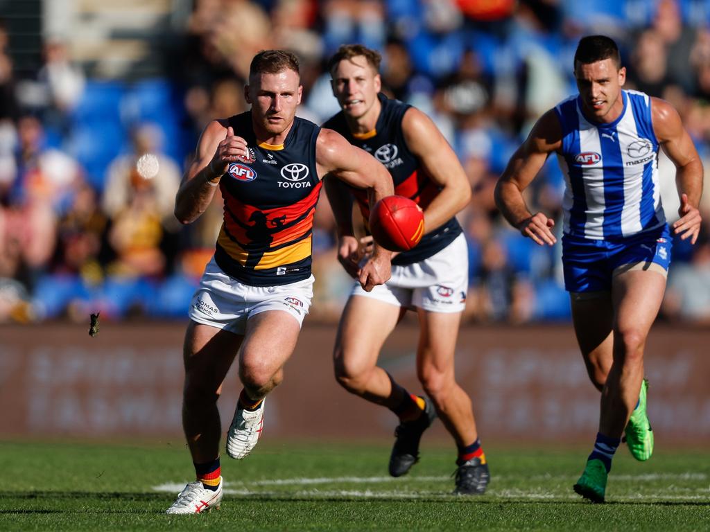 Laird was back to his best as the Crows dominated in the Apple Isle. Picture: Dylan Burns/AFL Photos via Getty Images