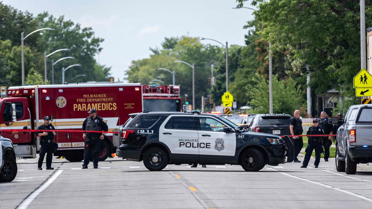 The conference, which started days after the shooting at a Donald Trump rally, has attracted a heavy police security presence. Picture: Jim Vondruska/Getty Images via AFP