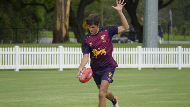 James Tunstill during pre-season training. Picture: Brisbane Lions