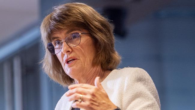 SYDNEY, AUSTRALIA. NewsWire Photos.December 10, 2024.RBA Governor, Michele Bullock holds a media conference discussing the Reserve Bank of AustraliaÃs monetary policy decision.Picture: NewsWire / Jeremy Piper