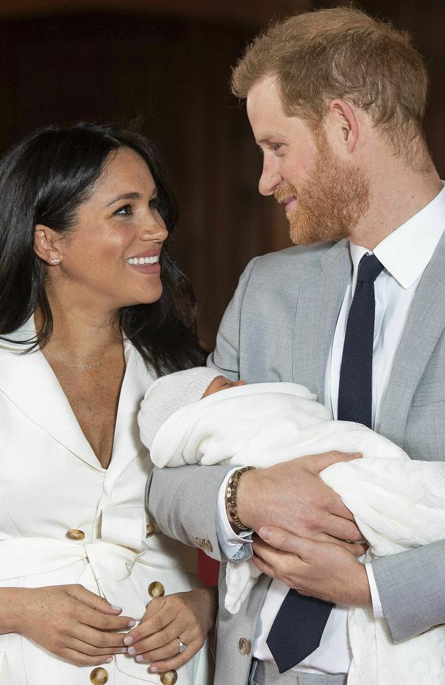 Meghan will be on maternity leave with Archie during Donald Trump’s visit. Picture: Dominic Lipinski/Pool via AP.