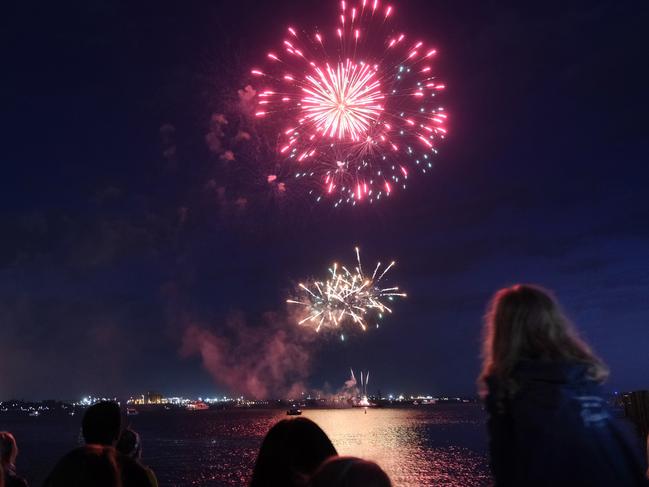 Festivities on the Geelong Waterfront for New Year's Eve.fireworksPicture: Mark Wilson