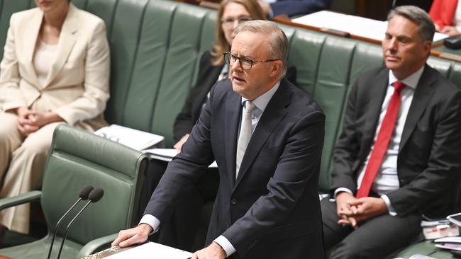 CANBERRA, Australia, NewsWire Photos. May 14, 2024: Prime Minister Anthony Albanese during Question Time at Parliament House in Canberra. Picture: NCA NewsWire / Martin Ollman