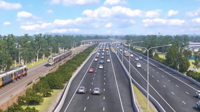 An artist’s impression of the proposed highway.