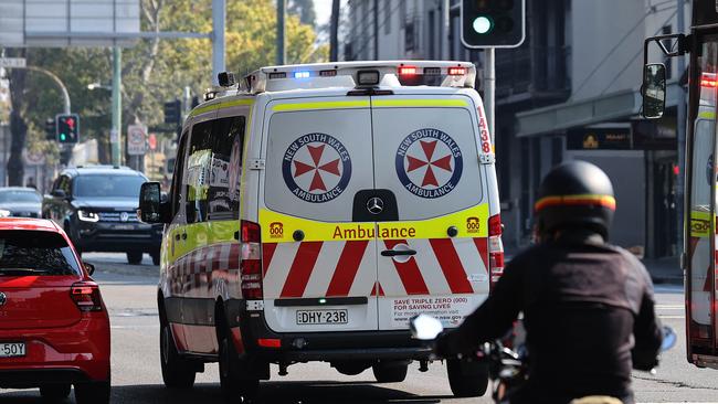 Paramedics treated the man at the scene.