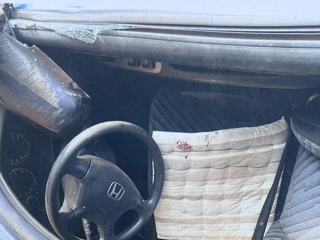 Heinz Grega broke his leg in a car crash on Chinchilla-Wondai road