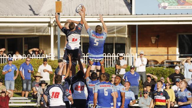 The Two Blues in action against Eastwood in this year’s Shute Shield. Pic: Karen Watson.