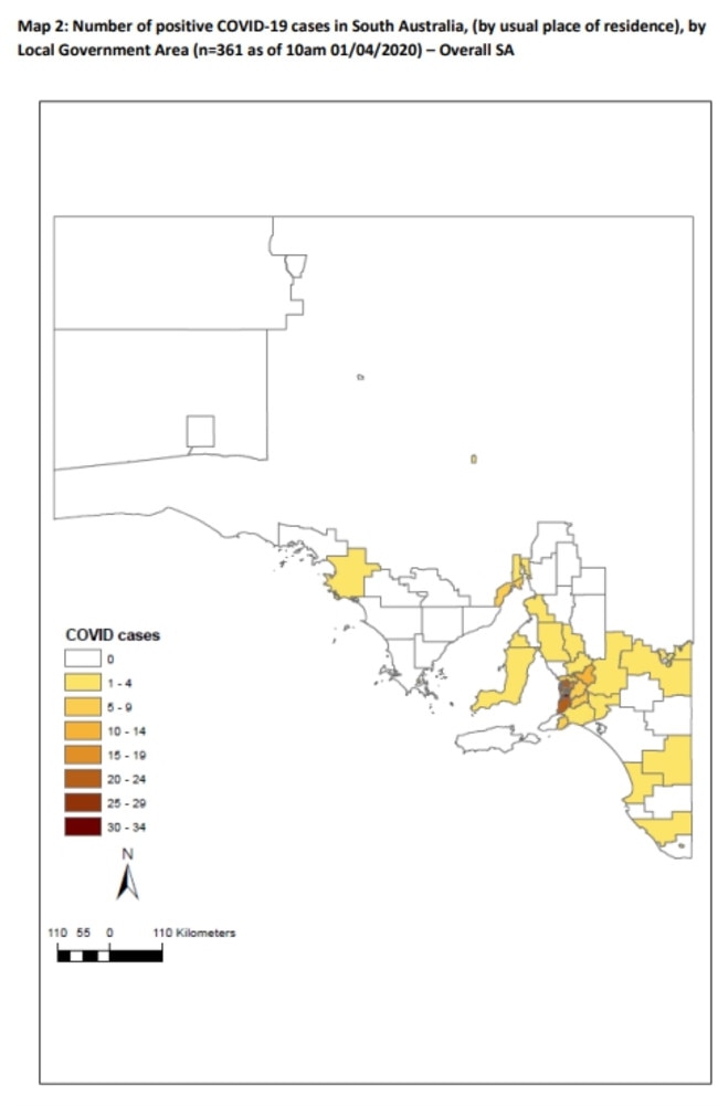 Coronavirus South Australia Heat Maps Reveal Covid 19 Cases By Council The Advertiser