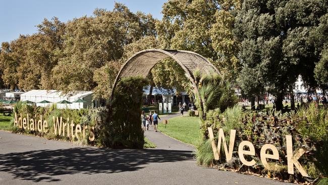 The entry to Adelaide Writers' Week.