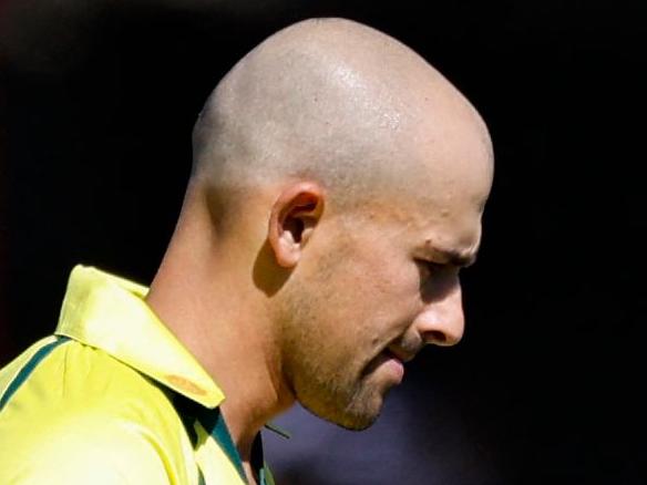 Australia's Ashton Agar prepares to deliver a ball during the first one-day international (ODI) cricket match between South Africa and Australia at the Mangaung Oval in Bloemfontein on September 7, 2023. (Photo by PHILL MAGAKOE / AFP)