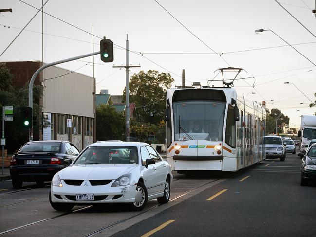 Trams would get priority at Melbourne intersections under a Greens’ Victorian transport plan.