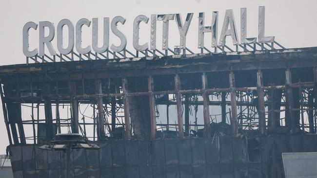 133 have died after the horror attack at Crocus City Hall concert hall. Picture: Stringer/AFP