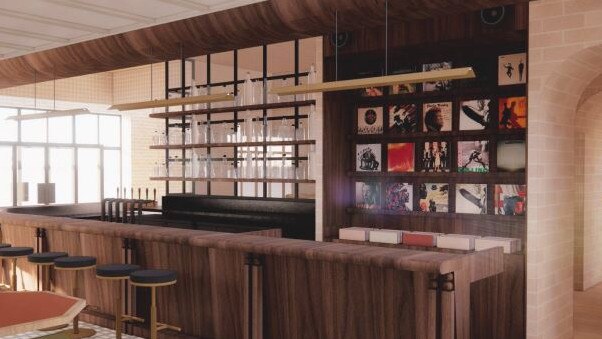 Proposed bar and DJ booth at Halifax Street project. Picture: Big Easy Group