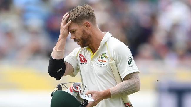 David Warner join Smith in the nets after twin failures at Edgbaston. Picture: Stu Forster/Getty Images