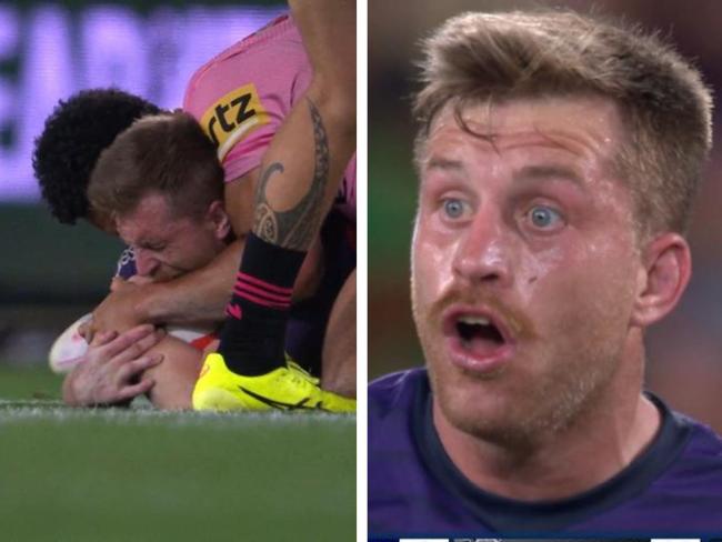 Cameron Munster couldn't believe it. Photo: Channel 9