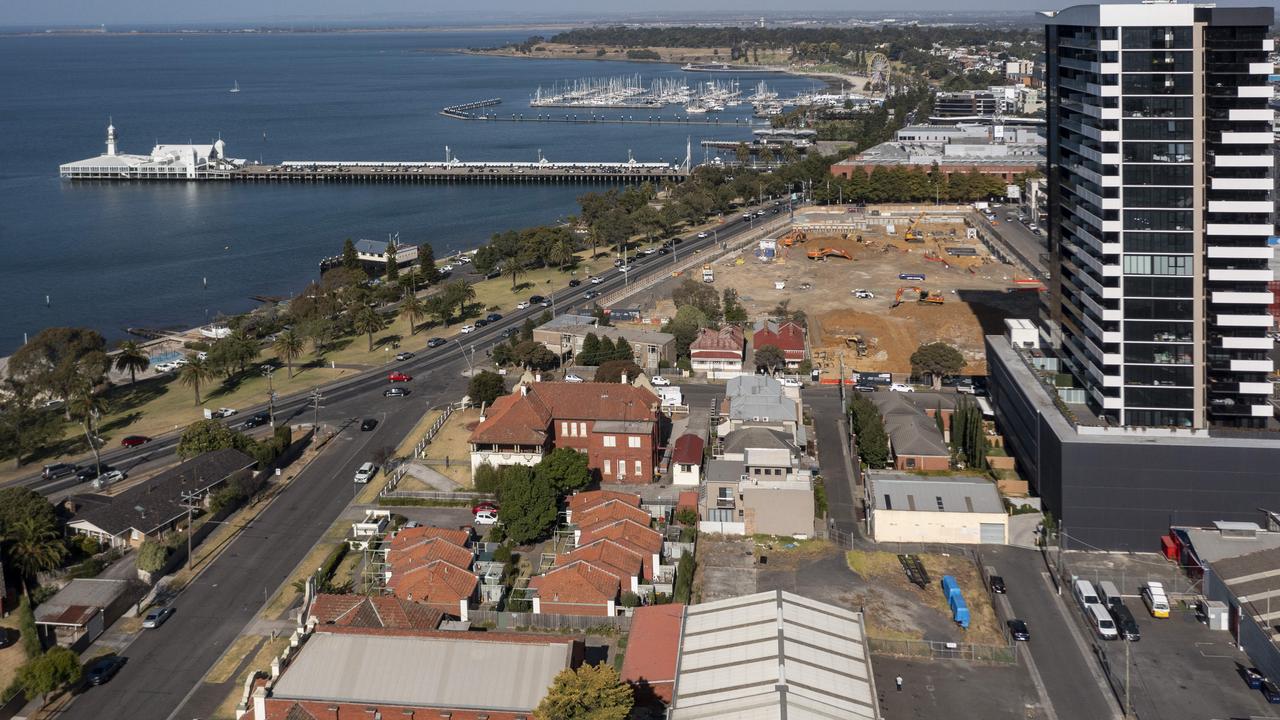 Geelong’s waterfront. Picture: Alan Barber