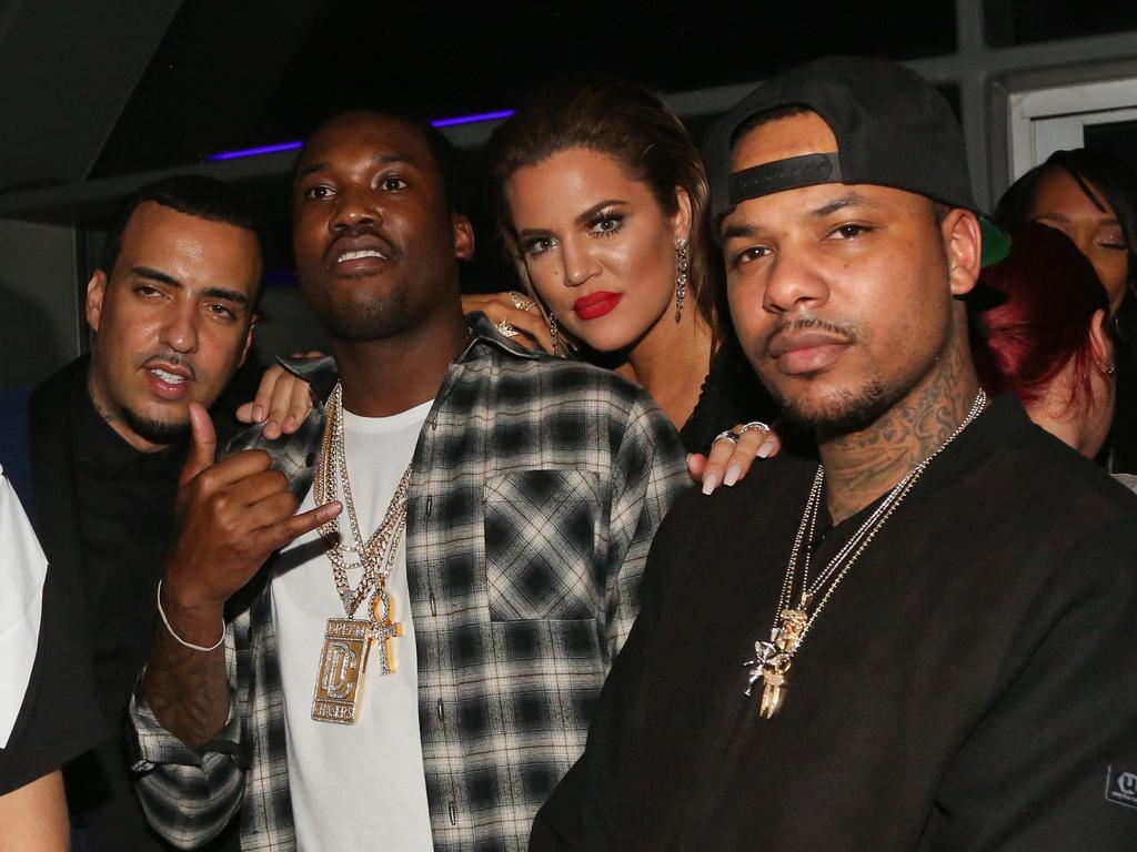 French Montana, Meek Mill, Khloe Kardashian and Chinx Drugz attend Meek Mill Official Grammy Party. Picture: Getty