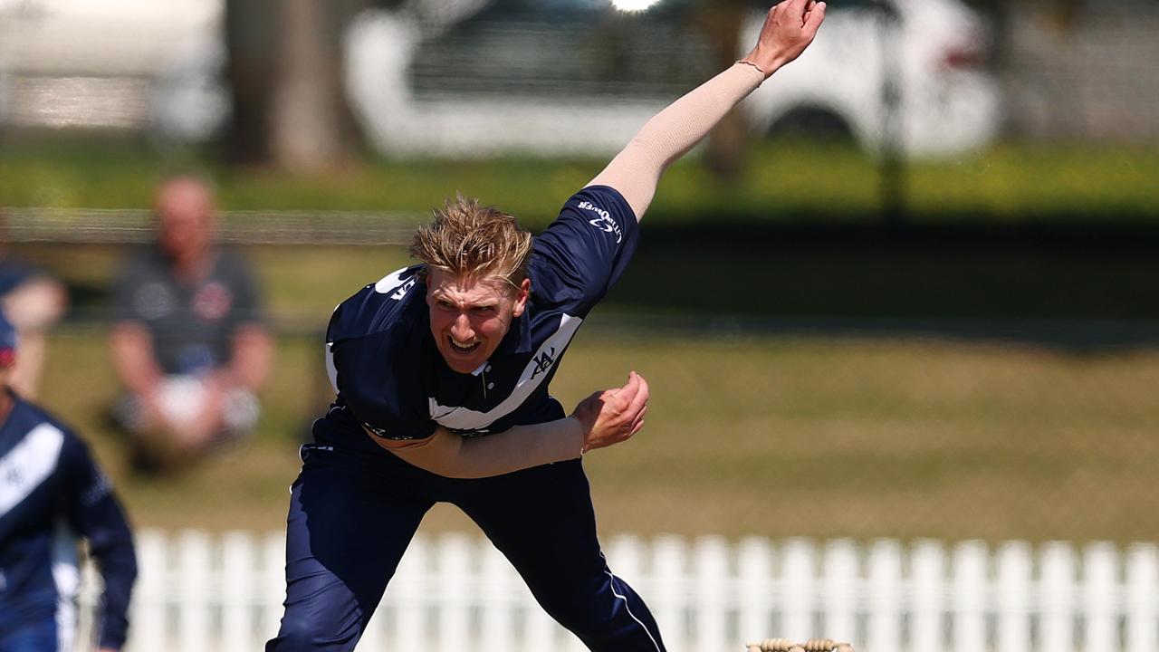 Victorian captain Will Sutherland will lead the second XI side as he works back to a full bowling load. Picture: Morgan Hancock / Getty Images