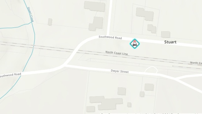 The initial location of the fire incident on Southwood Rd. Credit: Queensland Fire Department incident map, March 15.