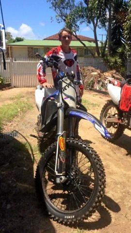 Beachmere boy Jayke Dick died after crashing a motorbike into a tree beside a dirt track near his home. Picture: Contributed