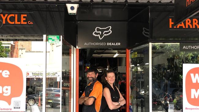 HISTORIC MOVE: After nearly 103 years in the same location, Harris Cycle Co is moving from Keen St, Lismore, but owner Darryl Pursey and partner Jo Bonaccorsi are excited about their new space at 63 Bridge St, North Lismore. Photo: Alison Paterson