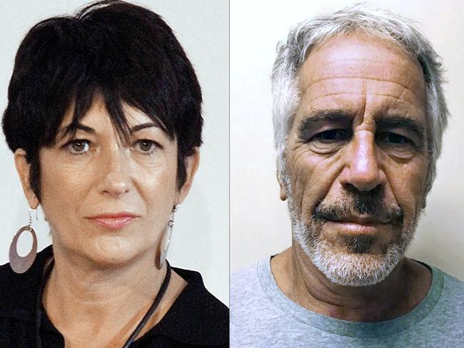 Ghislaine Maxwell and Jeffrey Epstein. Picture: AFP