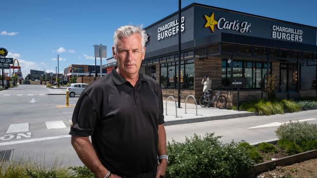 Franchisee of Carl's Jr in Armstrong Creek Mark Creelman says the doors to his business would remain open as some stores enter voluntary administration. Picture: Brad Fleet