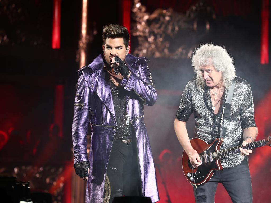 Queen perform on the Gold Coast. Photograph: Jason O'Brien