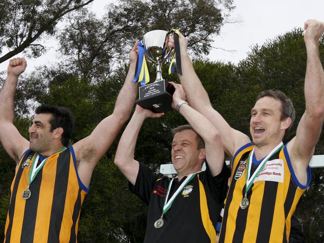 Hampton captain Darren Harrison (right) in 2010.