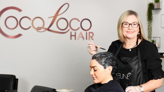 Coco Loco Hair co owner Helen Allfree. Picture: Keri Megelus