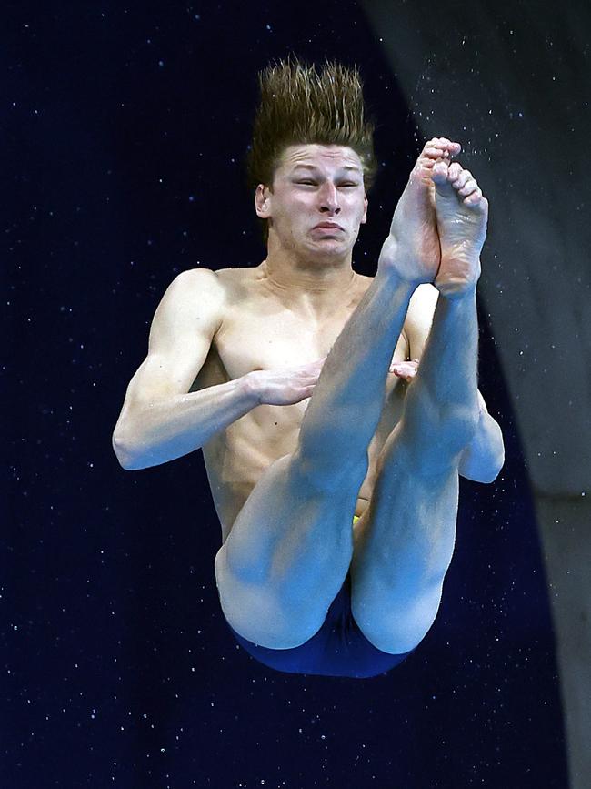 Australia's Sam Fricker on the platforms in Tokyo. Picture: Alex Coppel.