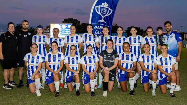 Hellenic AC WPL team at the GleNTi Cup June 3, 2025. Picture: Pema Tamang Pakhrin