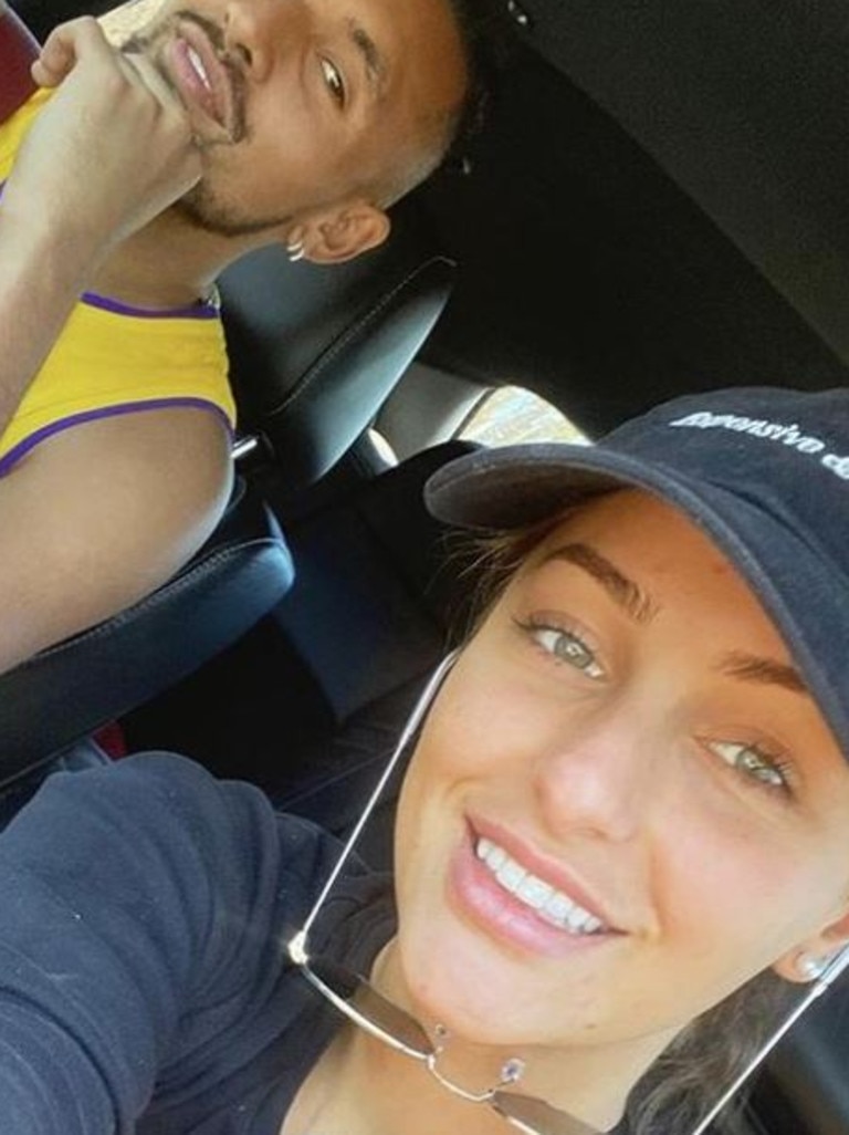 Nick Kyrgios and his girlfriend Chiara Passari.