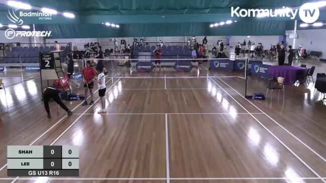 Replay: Victorian Open Badminton Championships Day 2 - (U13 Girls) Siyona Shah v Jovanna Lee