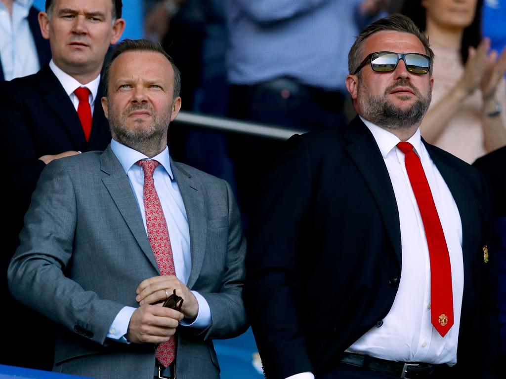 Ed Woodward, left, is to be replaced as executive vice-chairman by Richard Arnold, right. Picture: Martin Rickett/PA Images via Getty Images.