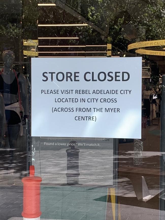 The store closed after the shocking incident. Picture: Charlie Dadds