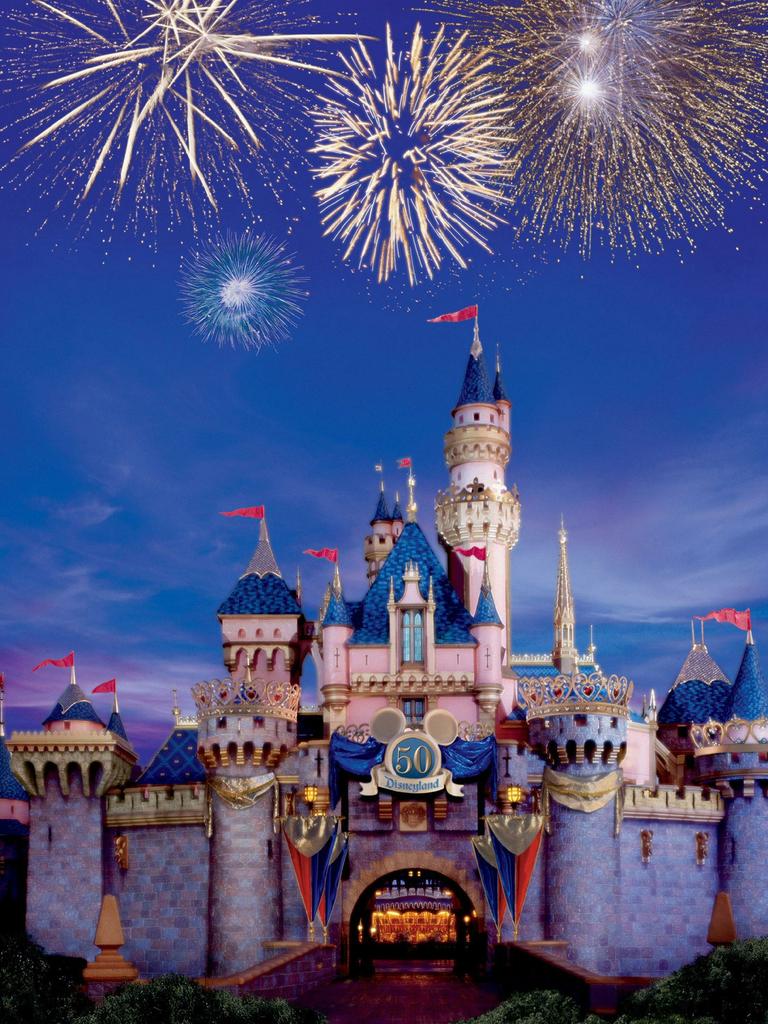 Cinderella castle at Disneyland.